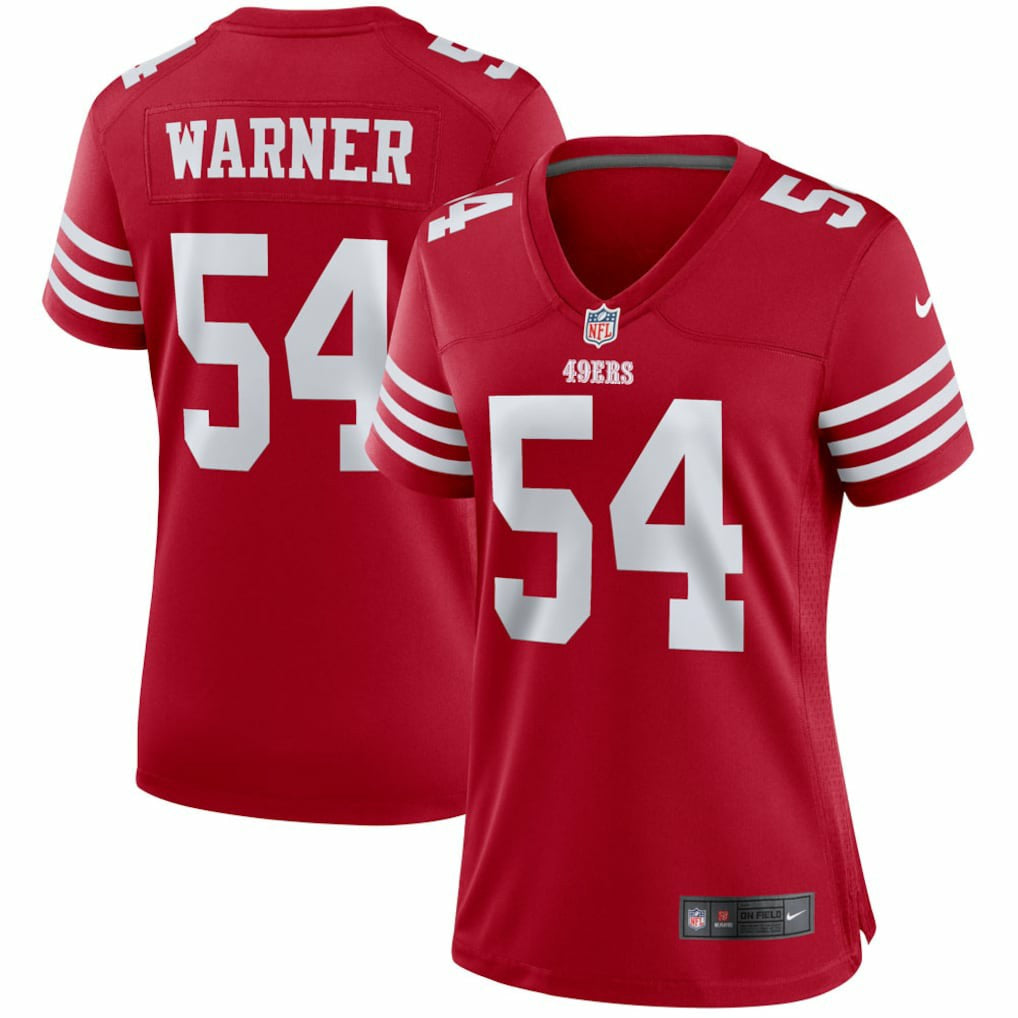 Fred Warner San Francisco 49ers Women's Player Jersey Scarlet | Nike for Sale