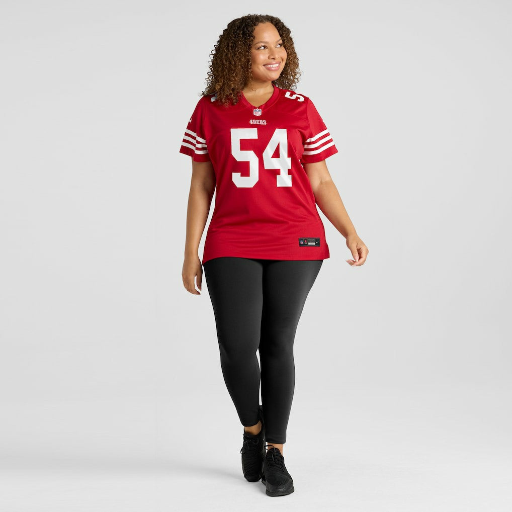 Fred Warner San Francisco 49ers Women's Player Jersey Scarlet | Nike for Sale
