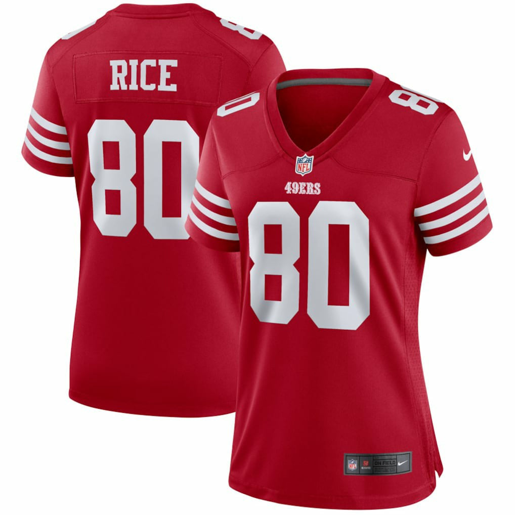 Jerry Rice San Francisco 49ers Women's Retired Player Game Jersey Scarlet | Nike for Sale