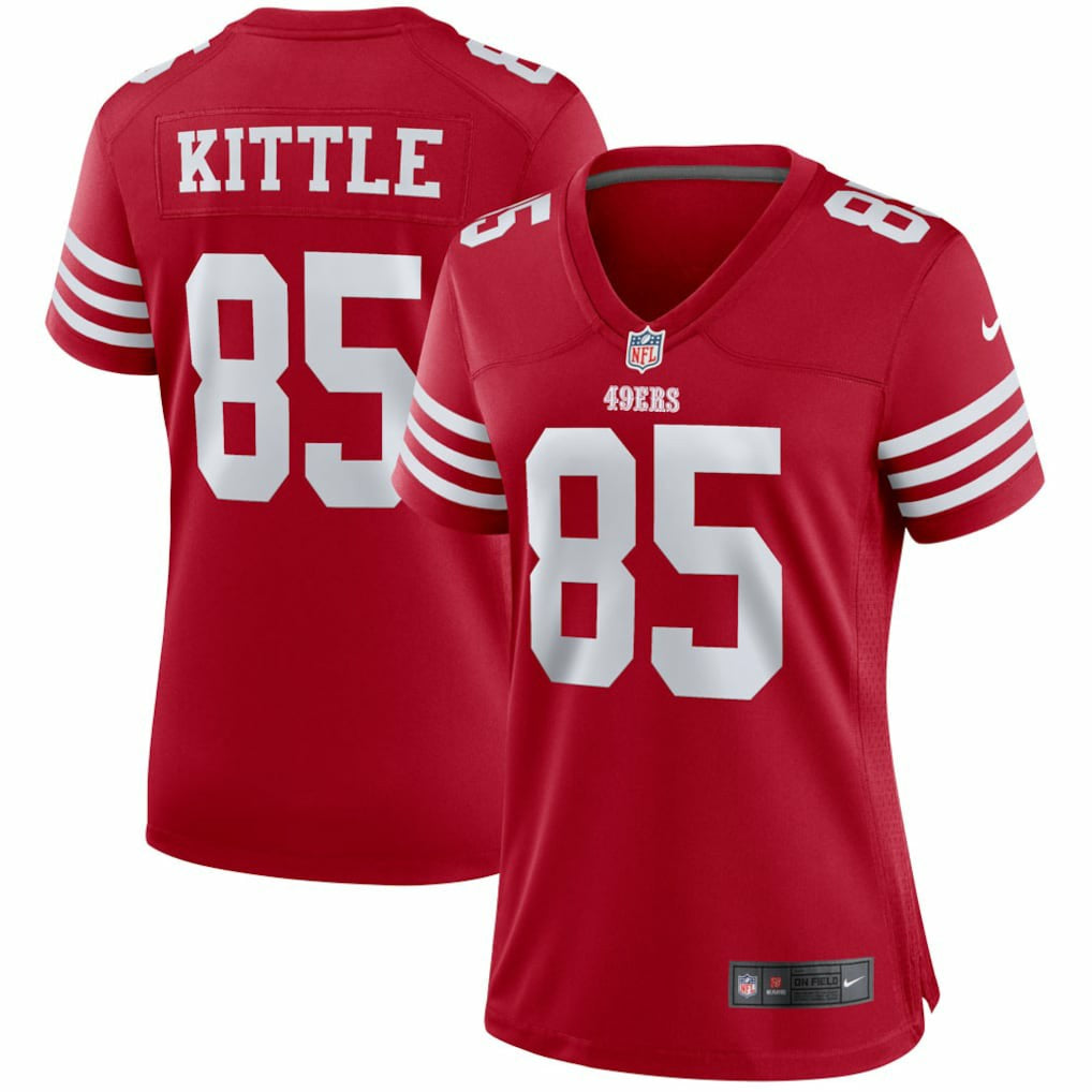 George Kittle San Francisco 49ers Women's Player Jersey Scarlet | Nike for Sale