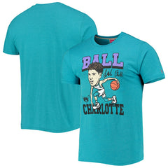 LaMelo Ball Charlotte Hornets Homage Caricature Tri-Blend T-Shirt Heathered Teal - NBA