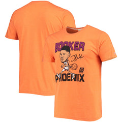 Devin Booker Phoenix Suns Homage Caricature Tri-Blend T-Shirt Heathered Orange - NBA