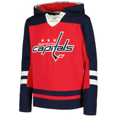 TJ Oshie Washington Capitals Youth Ageless Must-Have V-Neck Name & Number Pullover Hoodie - Red - NHL