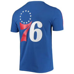 Philadelphia 76ers Pro Standard Men's Mesh Capsule Taping T-Shirt Royal/Red - NBA