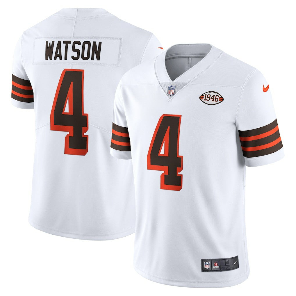 Deshaun Watson Cleveland Browns 2021 Alternate Vapor Limited Jersey White | Nike for Sale