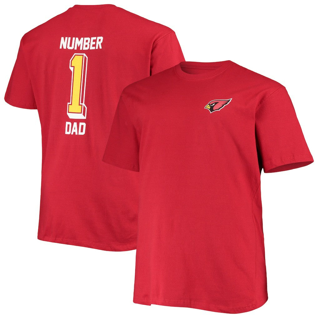 Arizona Cardinals Big & Tall #1 Dad 2-Hit T-Shirt Cardinal | Fanatics