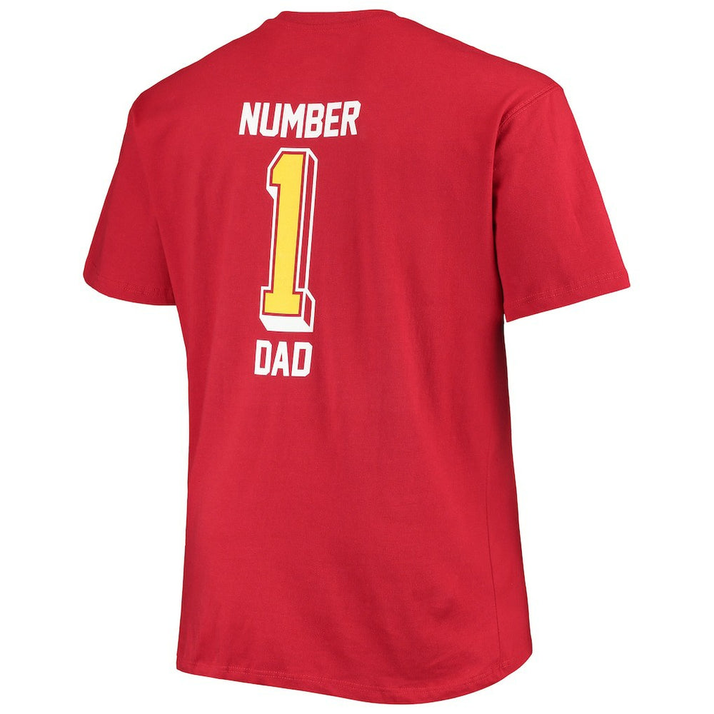 Arizona Cardinals Big & Tall #1 Dad 2-Hit T-Shirt Cardinal | Fanatics