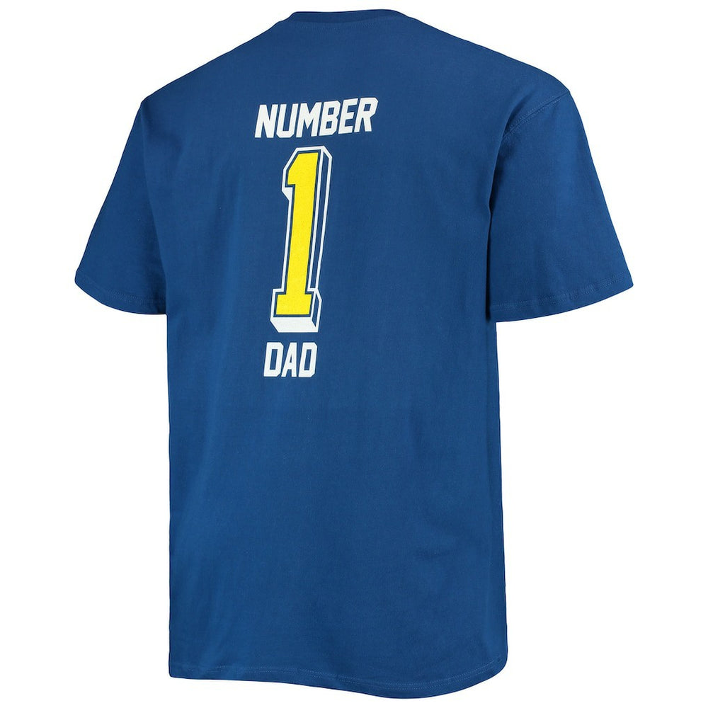 Los Angeles Rams Big & Tall #1 Dad 2-Hit T-Shirt Royal | Fanatics