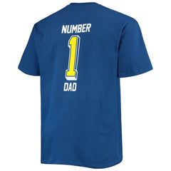 Los Angeles Rams Big & Tall #1 Dad 2-Hit T-Shirt Royal | Fanatics