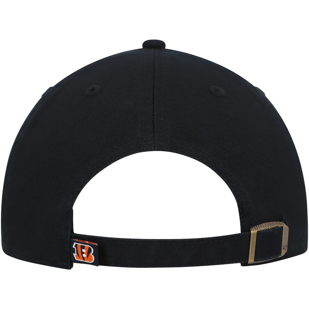 Cincinnati Bengals '47 Clean Up Script Adjustable Hat Black | 47 brand