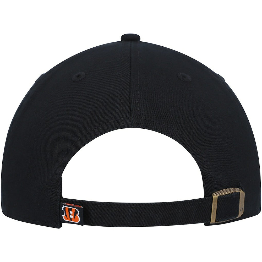 Cincinnati Bengals '47 Clean Up Script Adjustable Hat Black | 47 brand