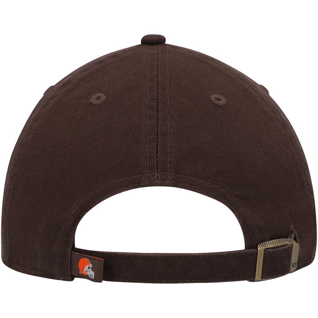 Cleveland Browns '47 Youth Team Logo Clean Up Adjustable Hat Brown | 47 brand