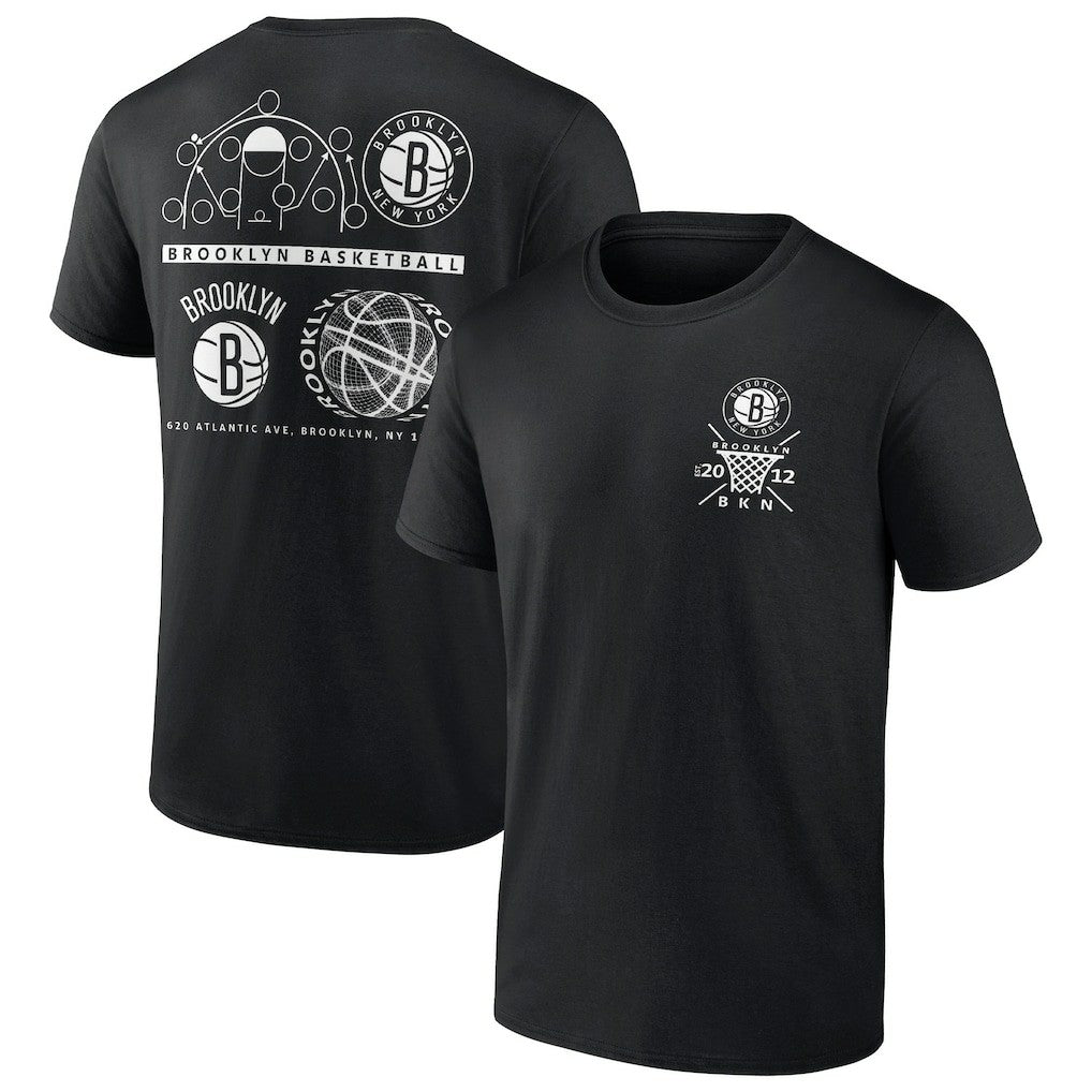 Brooklyn Nets Court Street Collective T-Shirt Black - NBA