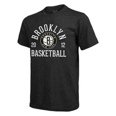 Brooklyn Nets Majestic Threads Ball Hog Tri-Blend T-Shirt Heathered Black - NBA