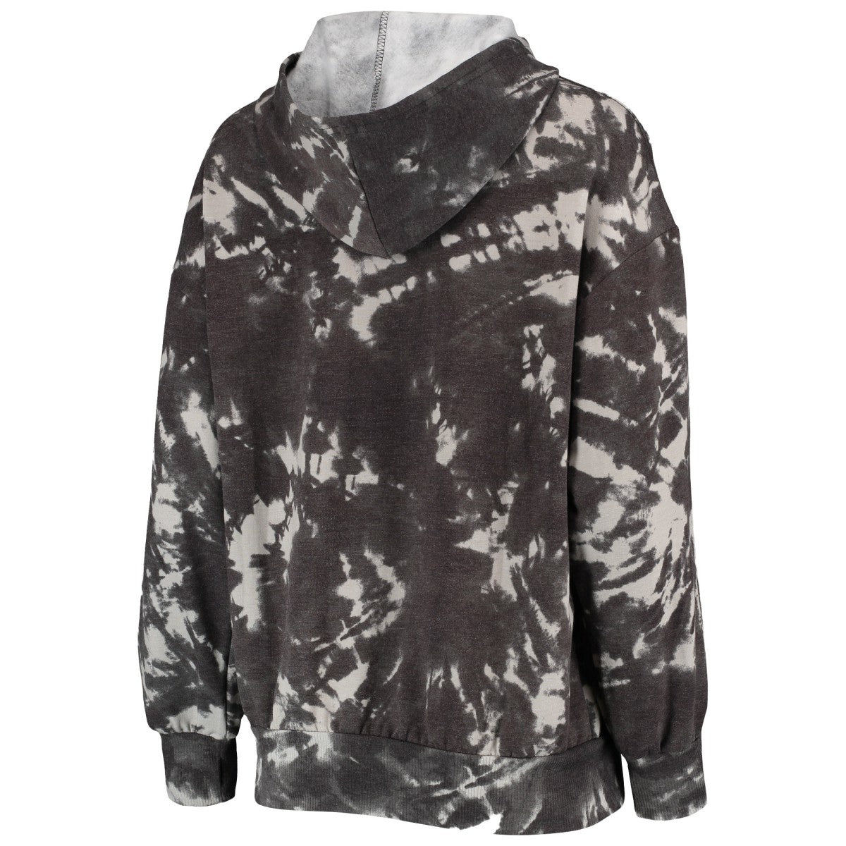 Phoenix Suns Majestic Threads Women's Burble Tie-Dye Tri-Blend Pullover Hoodie Black - NBA