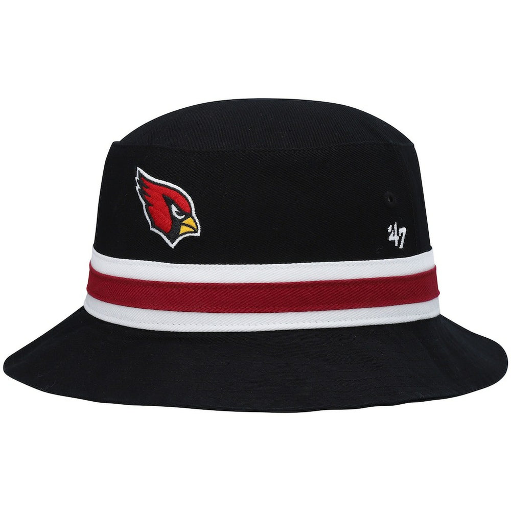 Arizona Cardinals '47 Striped Bucket Hat Black | 47 brand