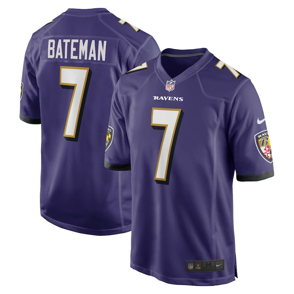 Rashod Bateman Baltimore Ravens Game Player Jersey Purple | Nike for Sale