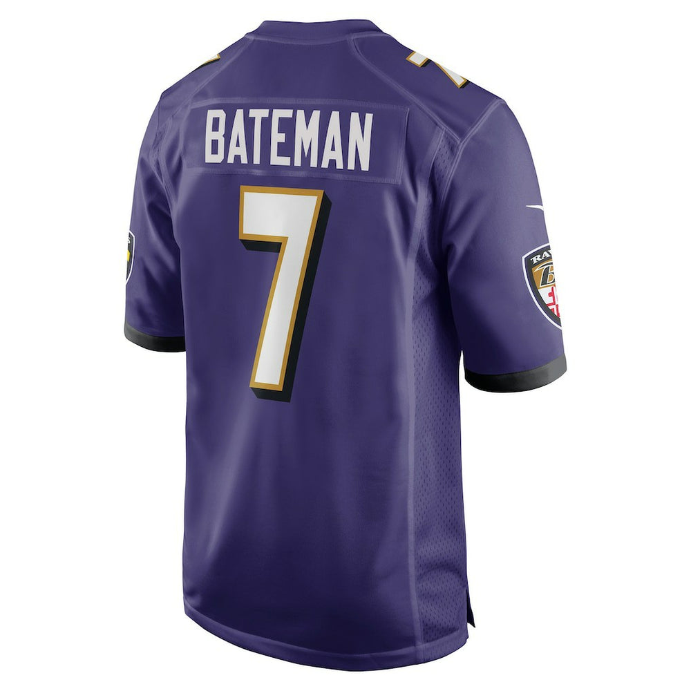 Rashod Bateman Baltimore Ravens Game Player Jersey Purple | Nike for Sale
