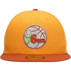 Philadelphia 76ers 59FIFTY Fitted Hat Gold/Rust - NBA