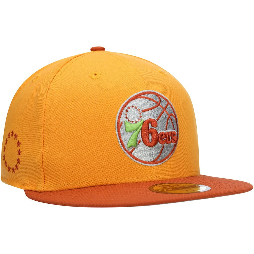 Philadelphia 76ers 59FIFTY Fitted Hat Gold/Rust - NBA