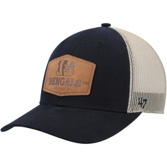 Cincinnati Bengals '47 Rawhide Trucker Adjustable Hat Dark Navy/Natural | 47 brand
