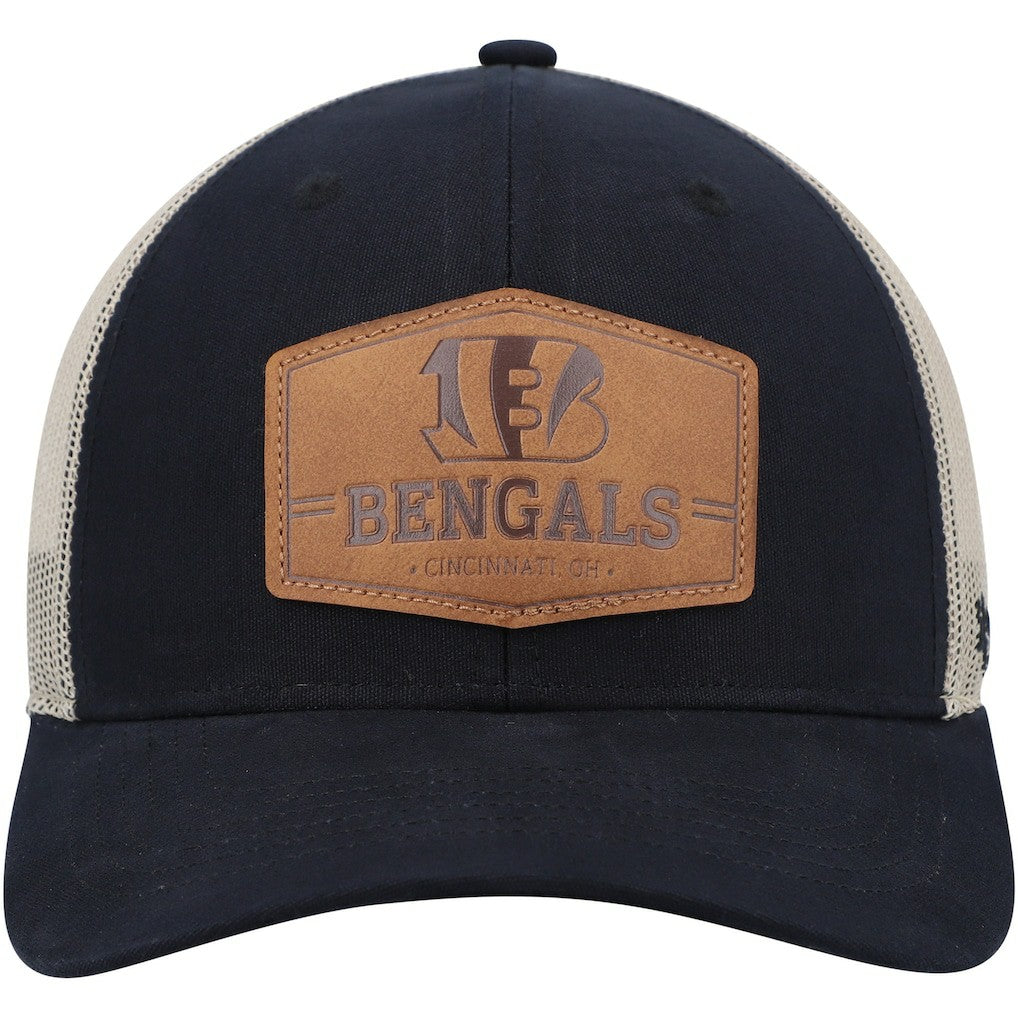 Cincinnati Bengals '47 Rawhide Trucker Adjustable Hat Dark Navy/Natural | 47 brand