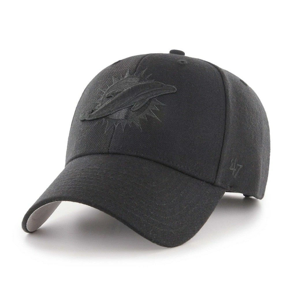 Miami Dolphins '47 Tonal MVP Adjustable Hat Black | 47 brand