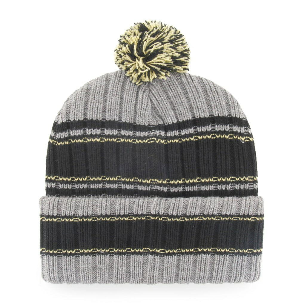 New Orleans Saints '47 Rexford Cuffed Knit Hat with Pom Graphite/Black | 47 brand