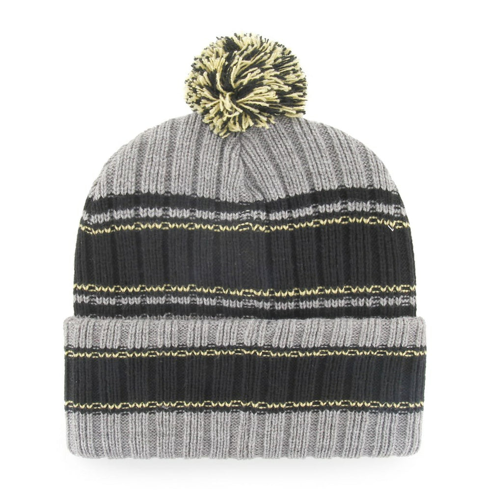 New Orleans Saints '47 Rexford Cuffed Knit Hat with Pom Graphite/Black | 47 brand