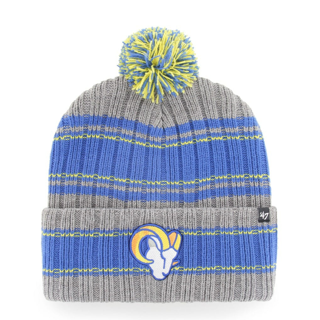 Los Angeles Rams '47 Rexford Cuffed Knit Hat with Pom Graphite | 47 brand