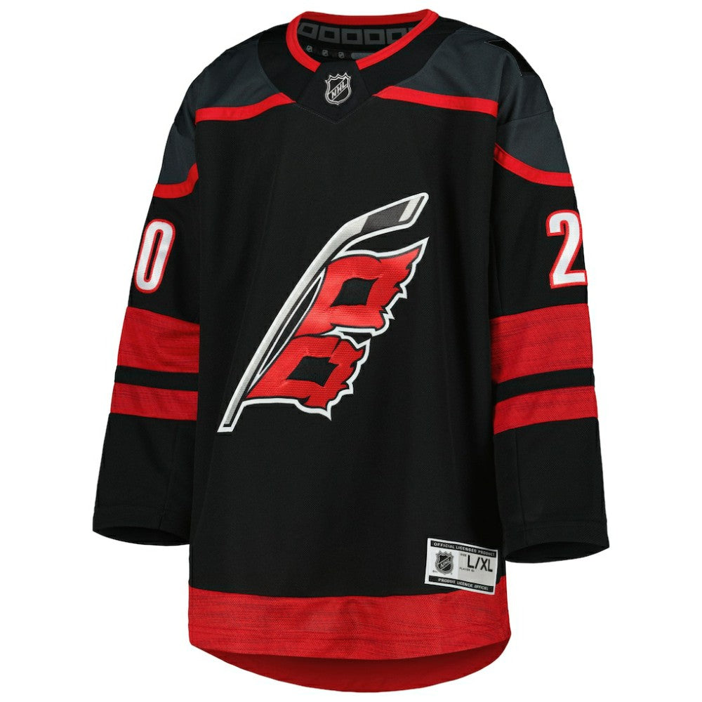 Sebastian Aho Carolina Hurricanes Youth Home Premier Player Jersey - Black - NHL