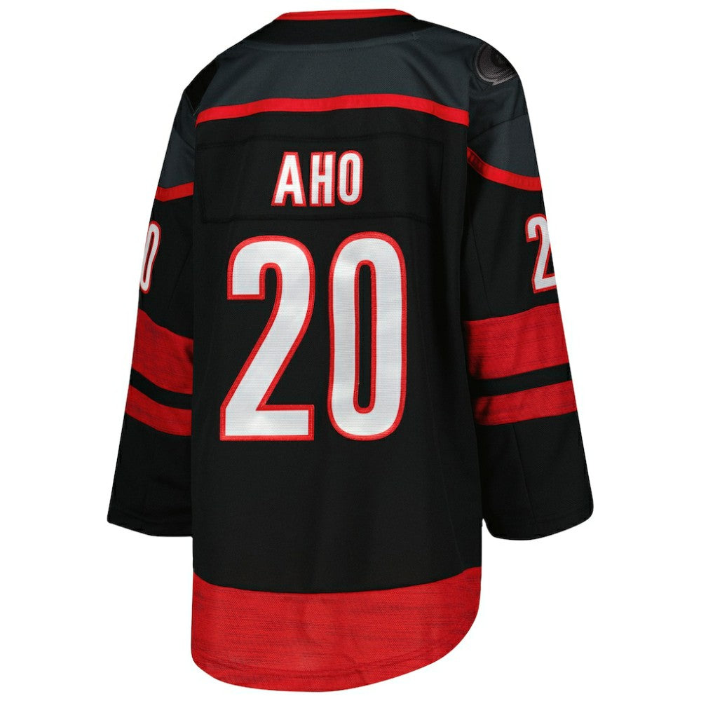 Sebastian Aho Carolina Hurricanes Youth Home Premier Player Jersey - Black - NHL