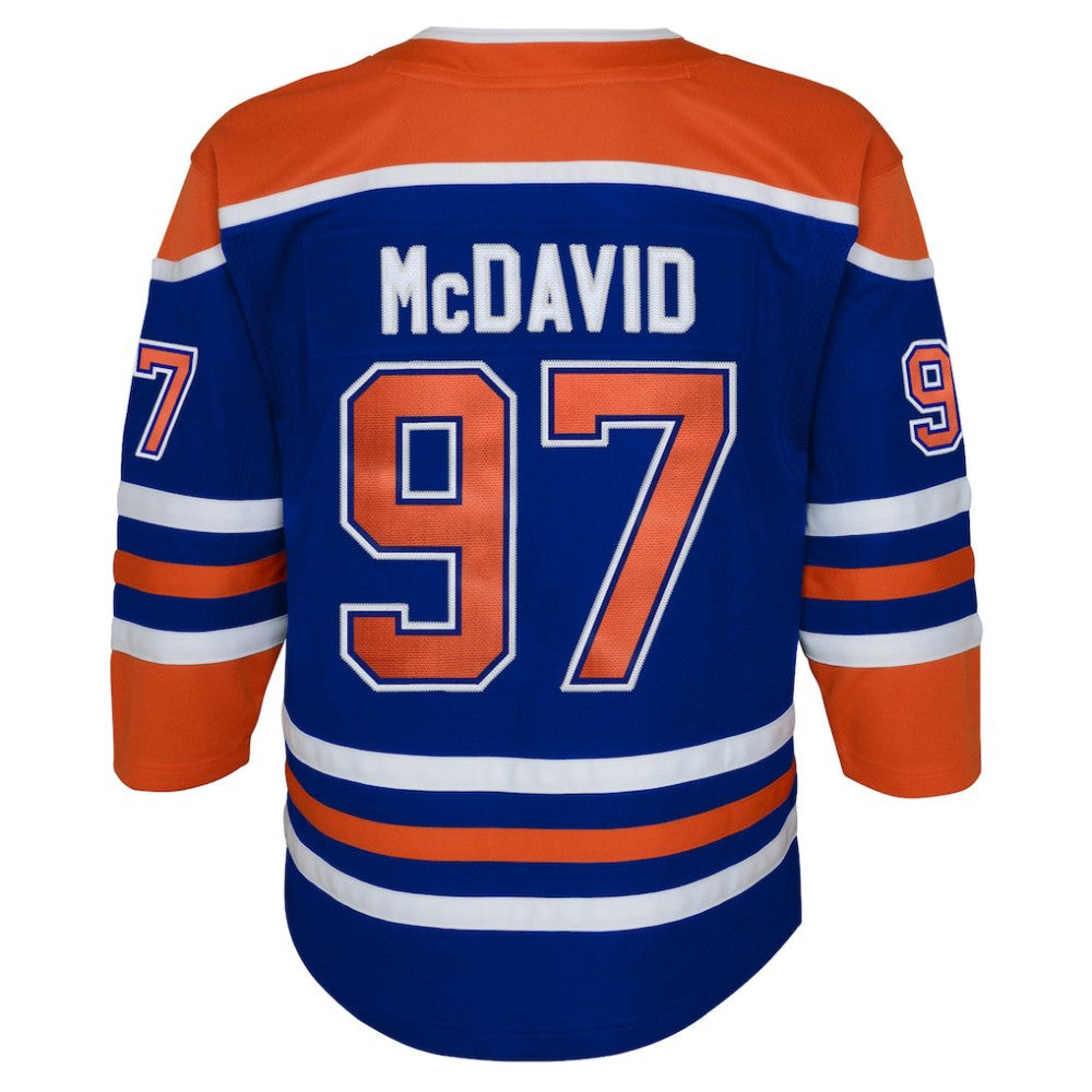 Connor McDavid Edmonton Oilers Youth Home Premier Player Jersey - Royal - NHL