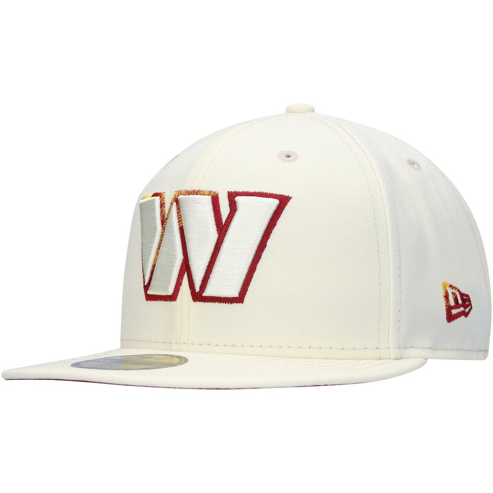 Washington Commanders New Era Chrome Color Dim 59FIFTY Fitted Hat Cream | NFL