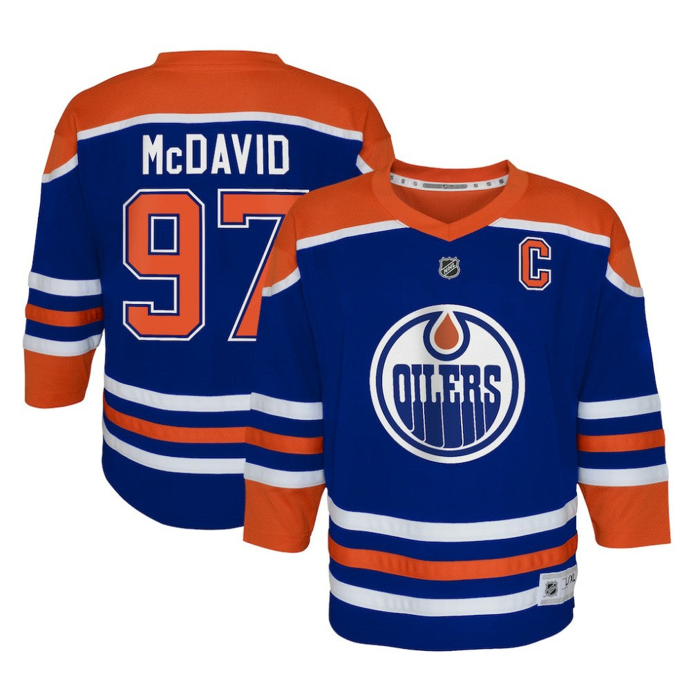 Connor McDavid Edmonton Oilers Youth Home Replica Player Jersey - Royal - NHL