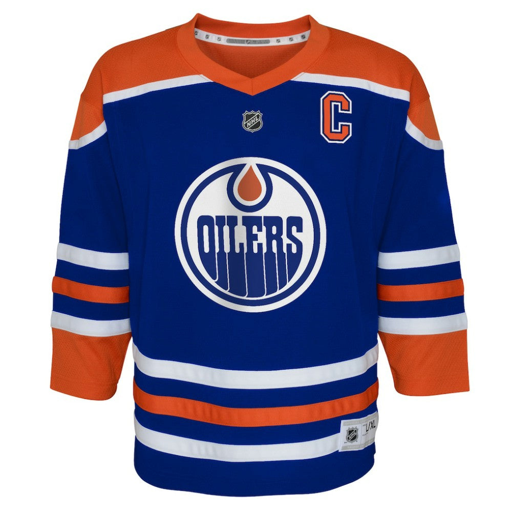 Connor McDavid Edmonton Oilers Youth Home Replica Player Jersey - Royal - NHL