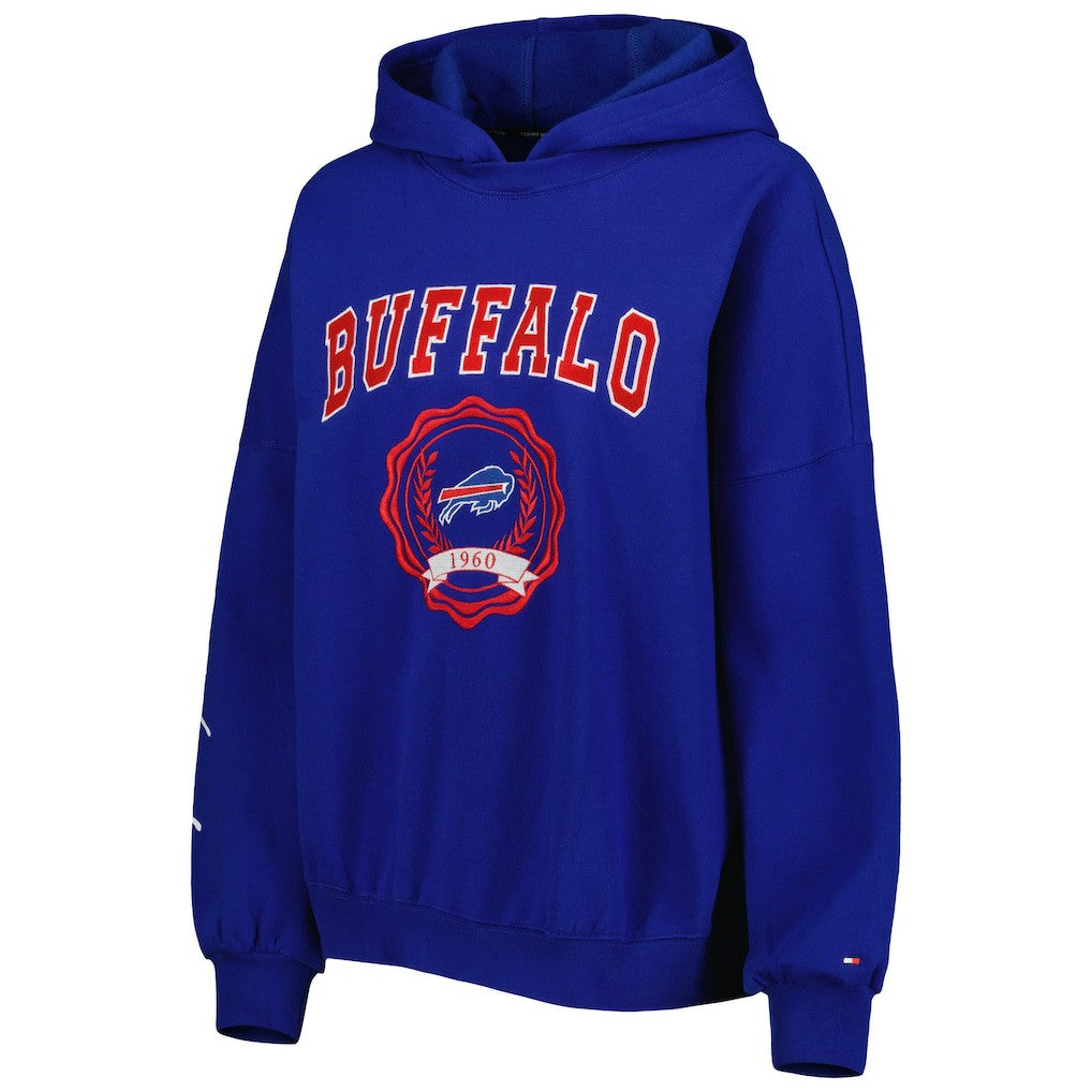 Buffalo Bills Tommy Hilfiger Women's Becca Drop Shoulder Pullover Hoodie Royal | NFL