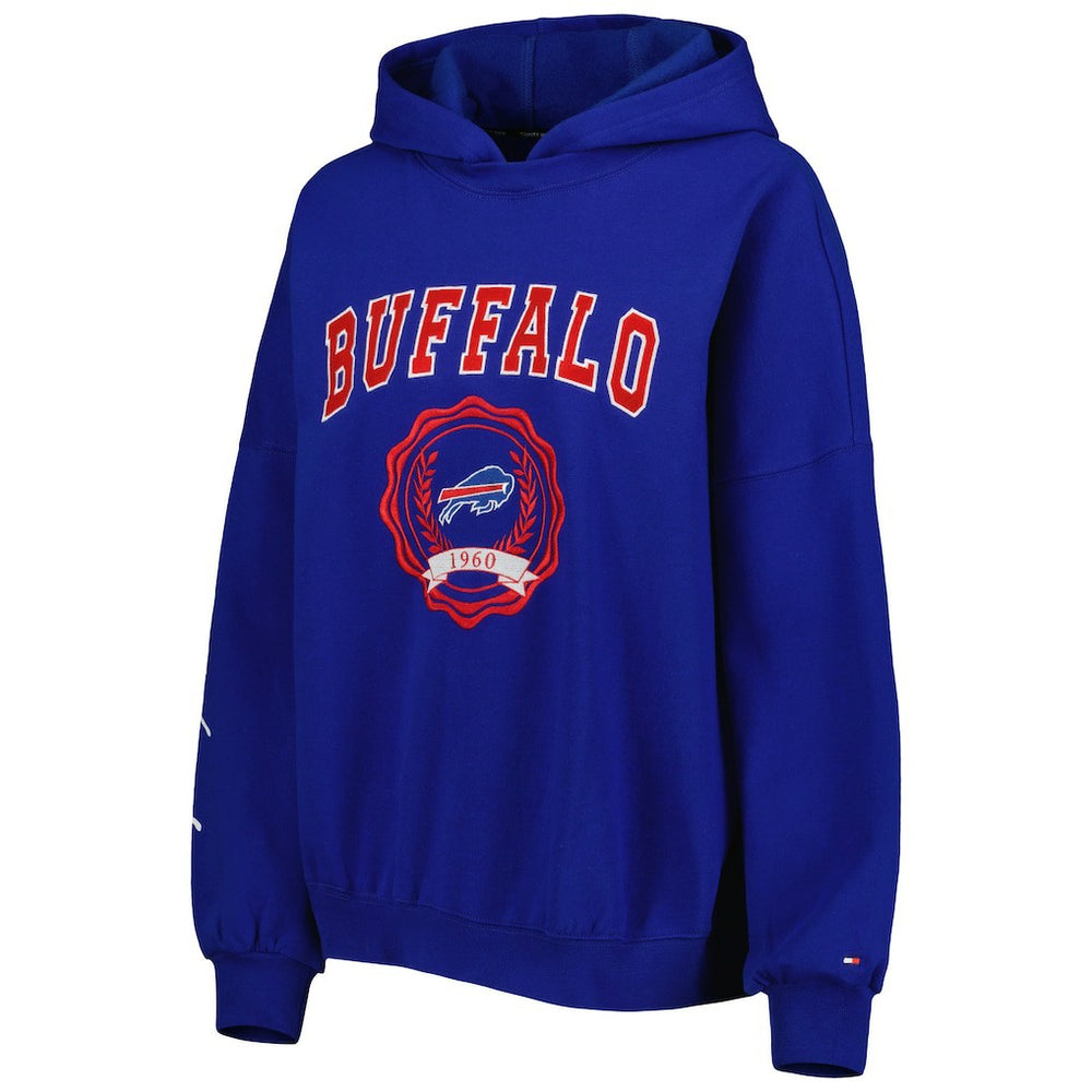 Buffalo Bills Tommy Hilfiger Women's Becca Drop Shoulder Pullover Hoodie Royal | NFL