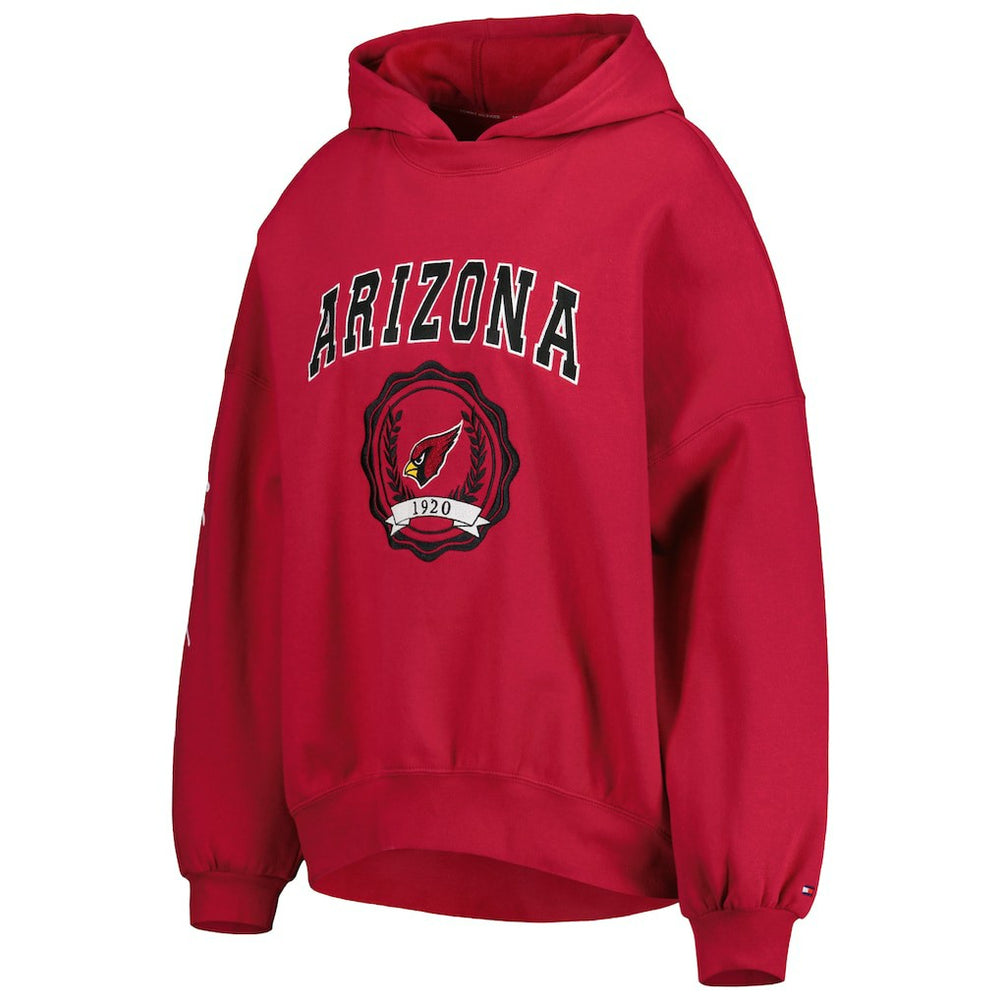Arizona Cardinals Tommy Hilfiger Women's Becca Drop Shoulder Pullover Hoodie Cardinal | NFL