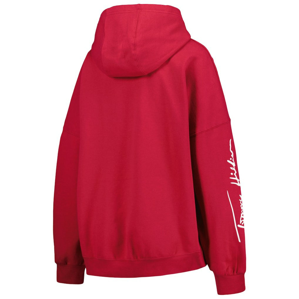Arizona Cardinals Tommy Hilfiger Women's Becca Drop Shoulder Pullover Hoodie Cardinal | NFL