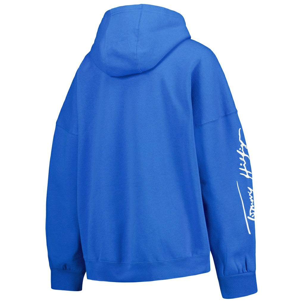 Los Angeles Chargers Tommy Hilfiger Women's Becca Drop Shoulder Pullover Hoodie Powder Blue | NFL