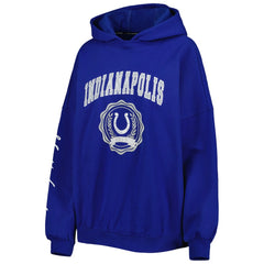 Indianapolis Colts Tommy Hilfiger Women's Becca Drop Shoulder Pullover Hoodie Royal | NFL