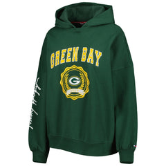 Green Bay Packers Tommy Hilfiger Women's Becca Drop Shoulder Pullover Hoodie Green | NFL