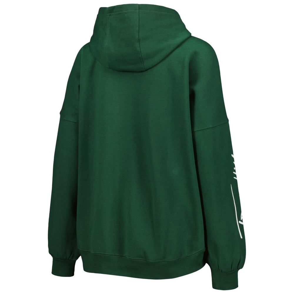 Green Bay Packers Tommy Hilfiger Women's Becca Drop Shoulder Pullover Hoodie Green | NFL
