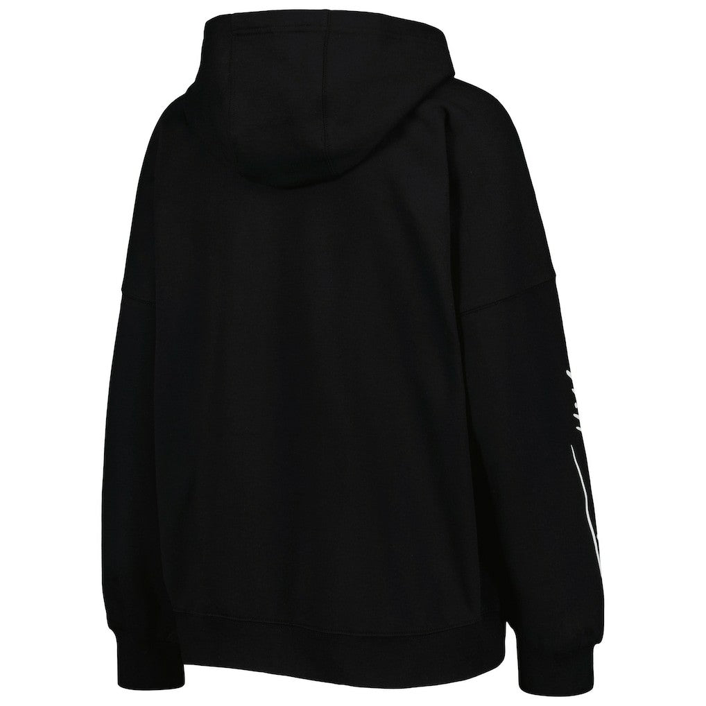 Pittsburgh Steelers Tommy Hilfiger Women's Becca Drop Shoulder Pullover Hoodie Black | NFL