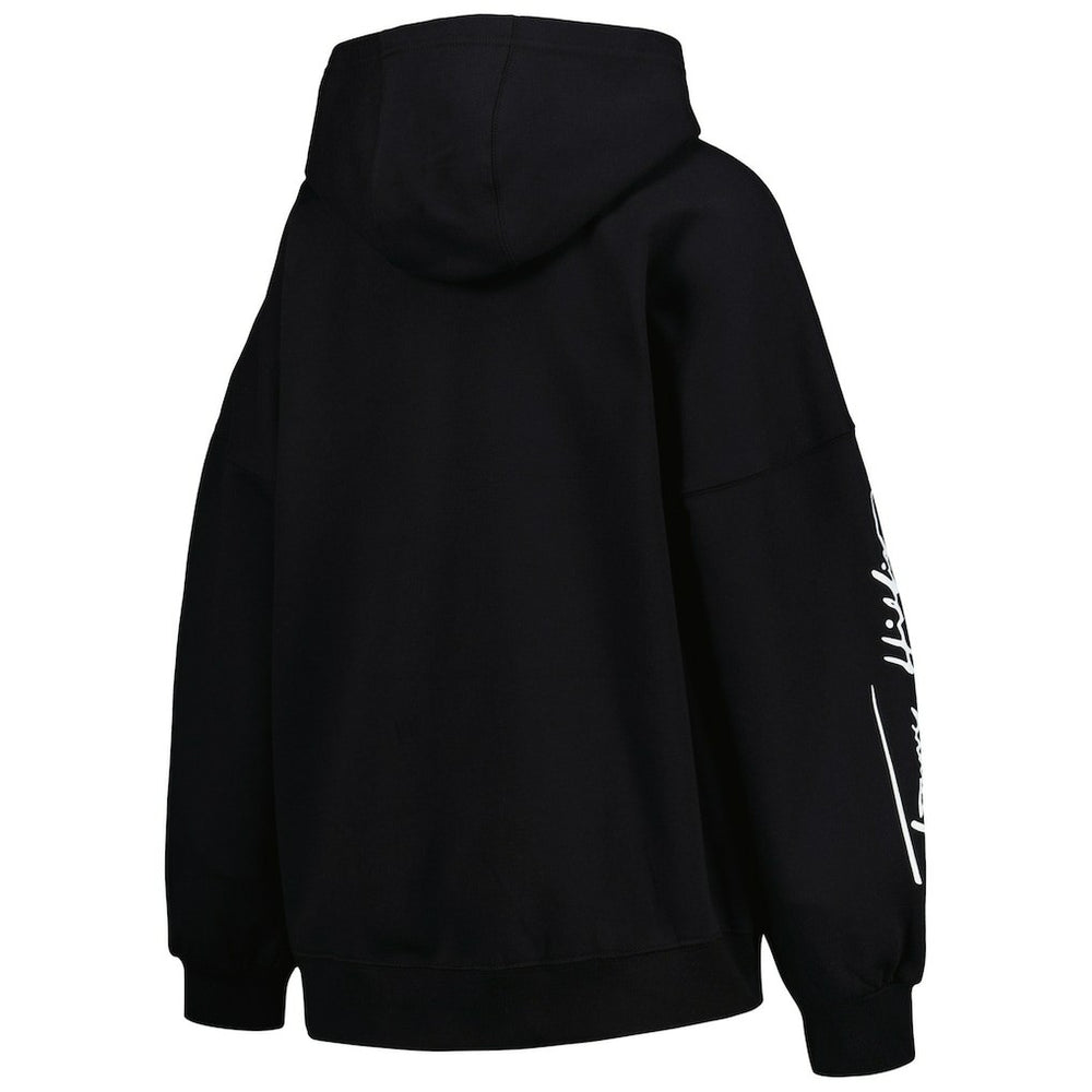 Las Vegas Raiders Tommy Hilfiger Women's Becca Drop Shoulder Pullover Hoodie Black | NFL