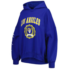 Los Angeles Rams Tommy Hilfiger Women's Becca Drop Shoulder Pullover Hoodie Royal | NFL