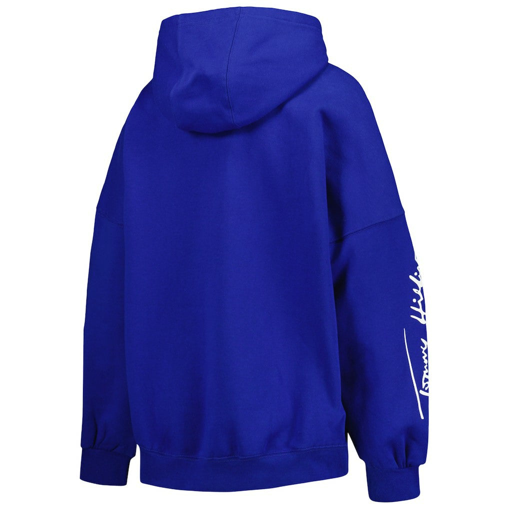 Los Angeles Rams Tommy Hilfiger Women's Becca Drop Shoulder Pullover Hoodie Royal | NFL