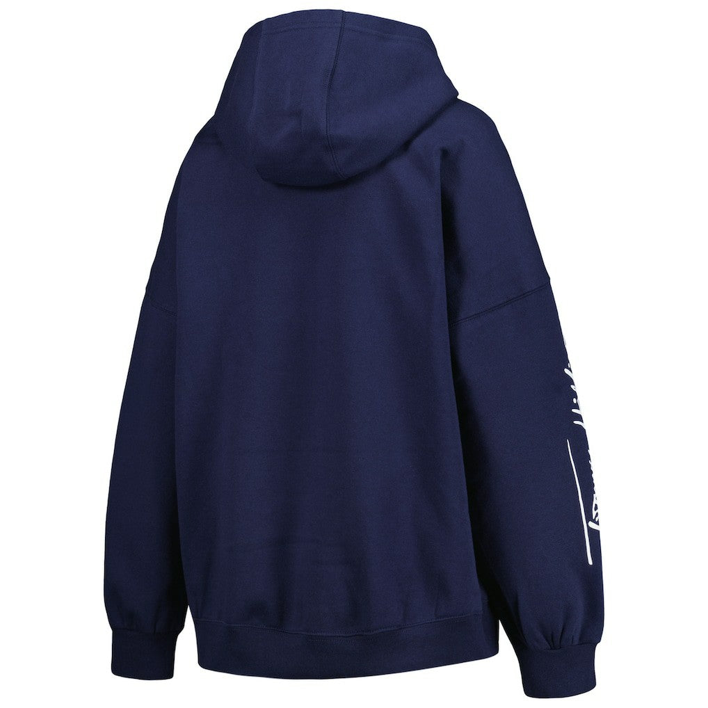 Seattle Seahawks Tommy Hilfiger Women's Becca Drop Shoulder Pullover Hoodie College Navy | NFL