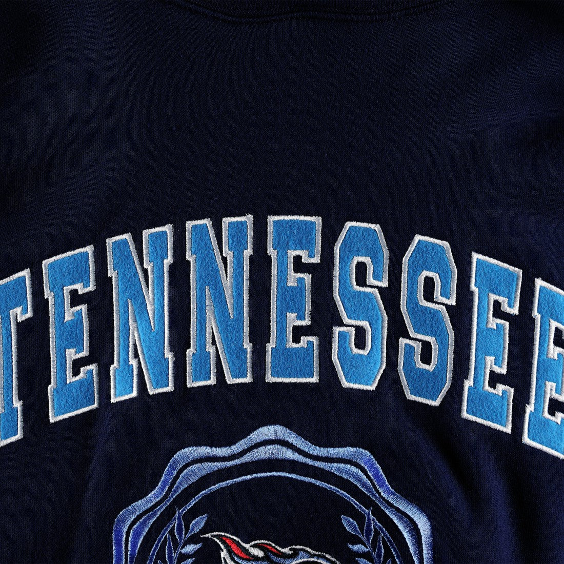 Tennessee Titans Tommy Hilfiger Women's Becca Drop Shoulder Pullover Hoodie Navy | NFL